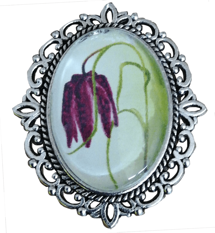 Cabochon „Schachblume“