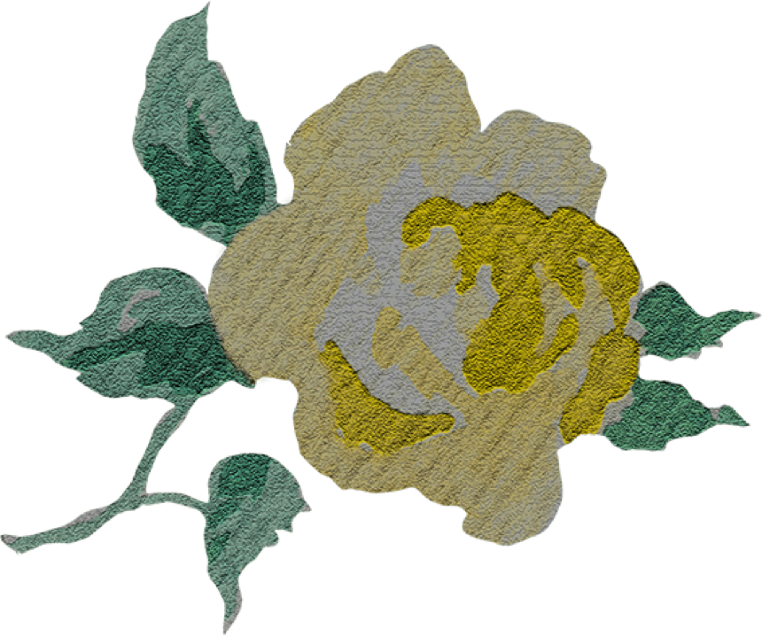 „Rose“, Motiv aus dem Textildesign Kraut-Rock, „Rosen“